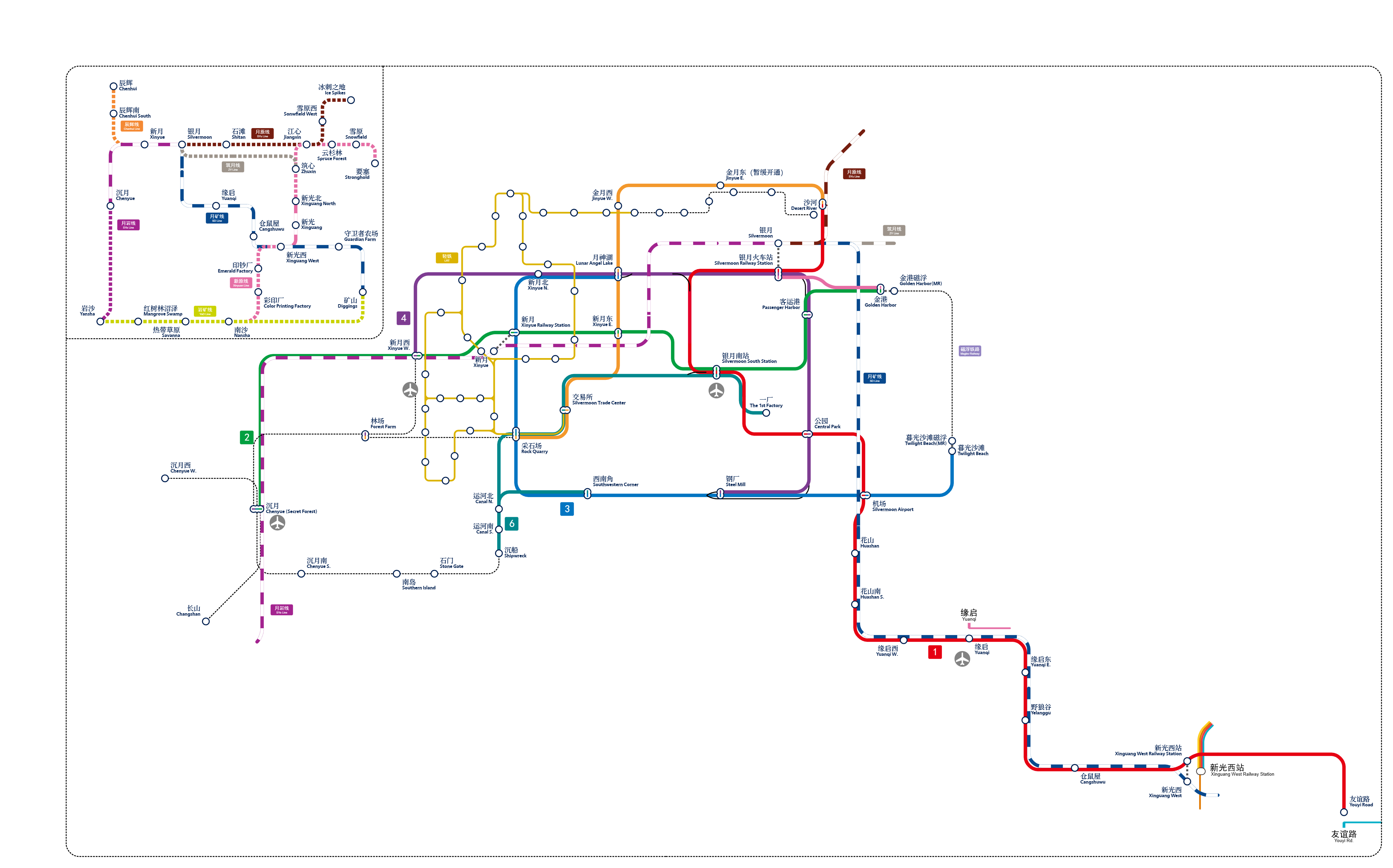 银月铁路规划图
